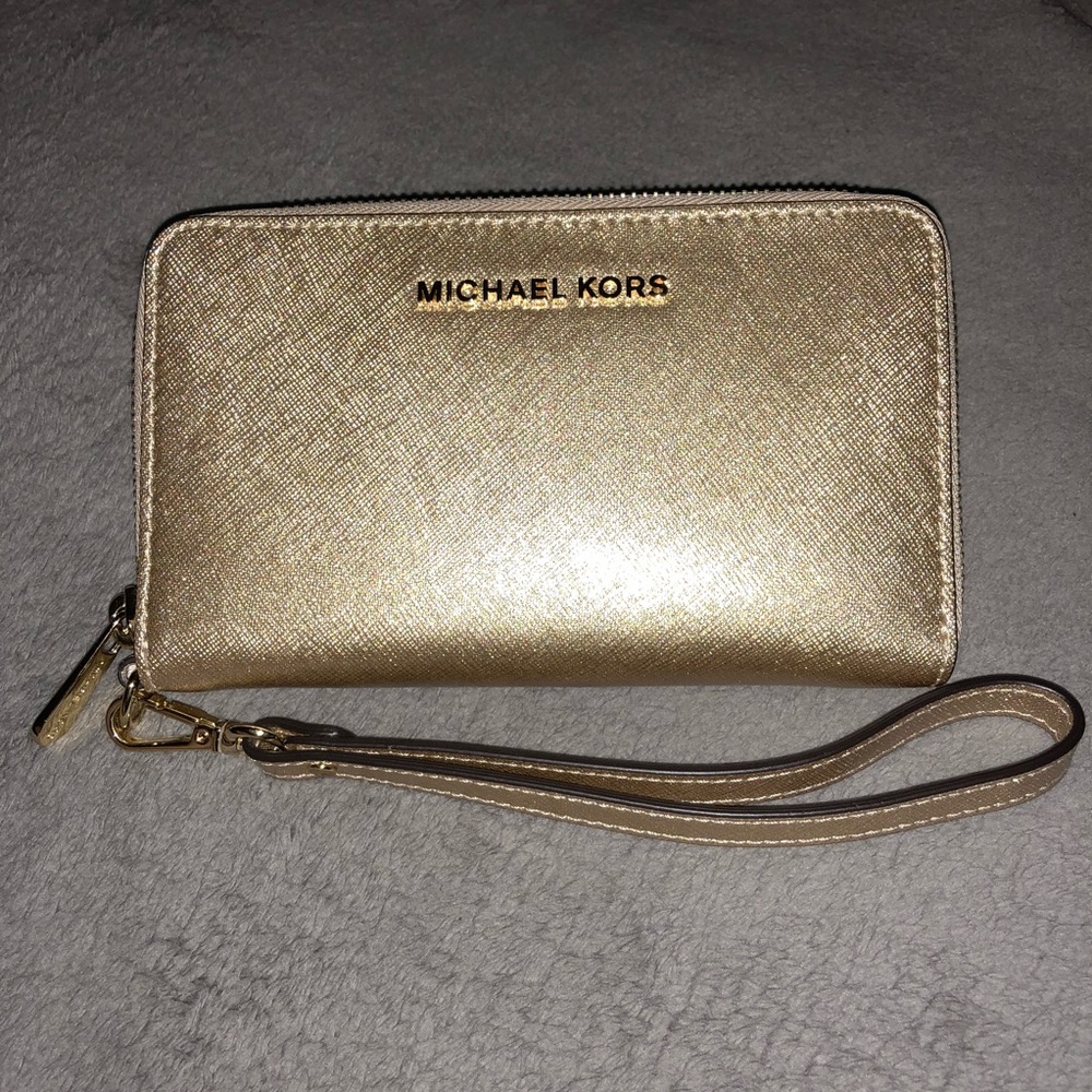 MICHAEL KORS Leather Gold Wallet